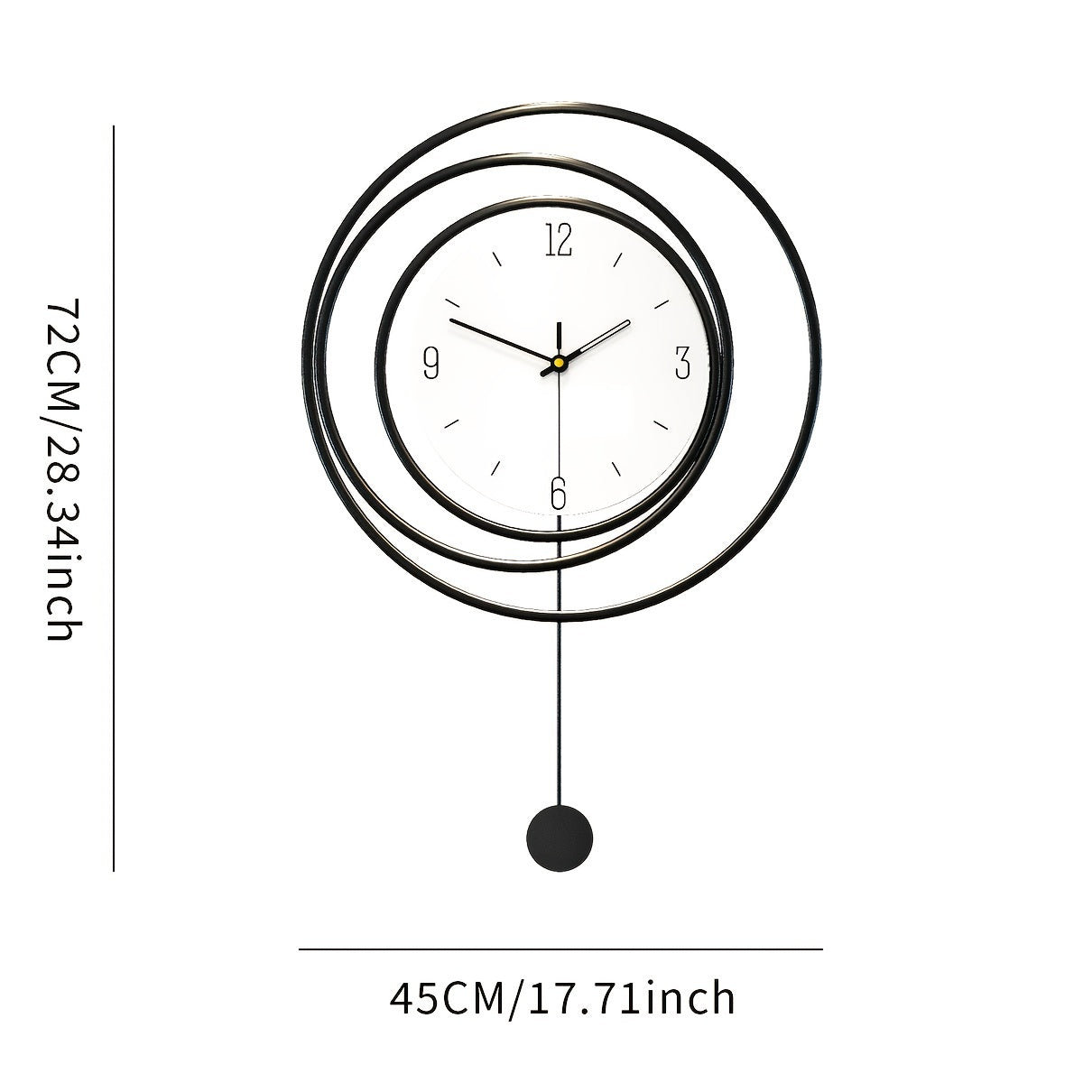 Minimal Metal Wall Clock