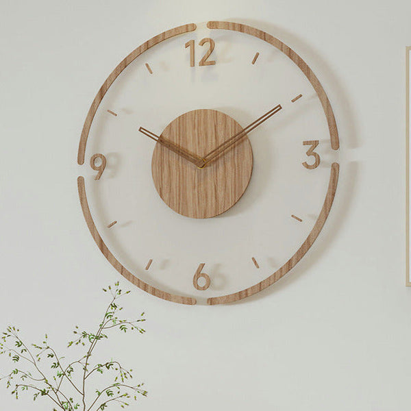 Nordic Solid Wood Wall Clock
