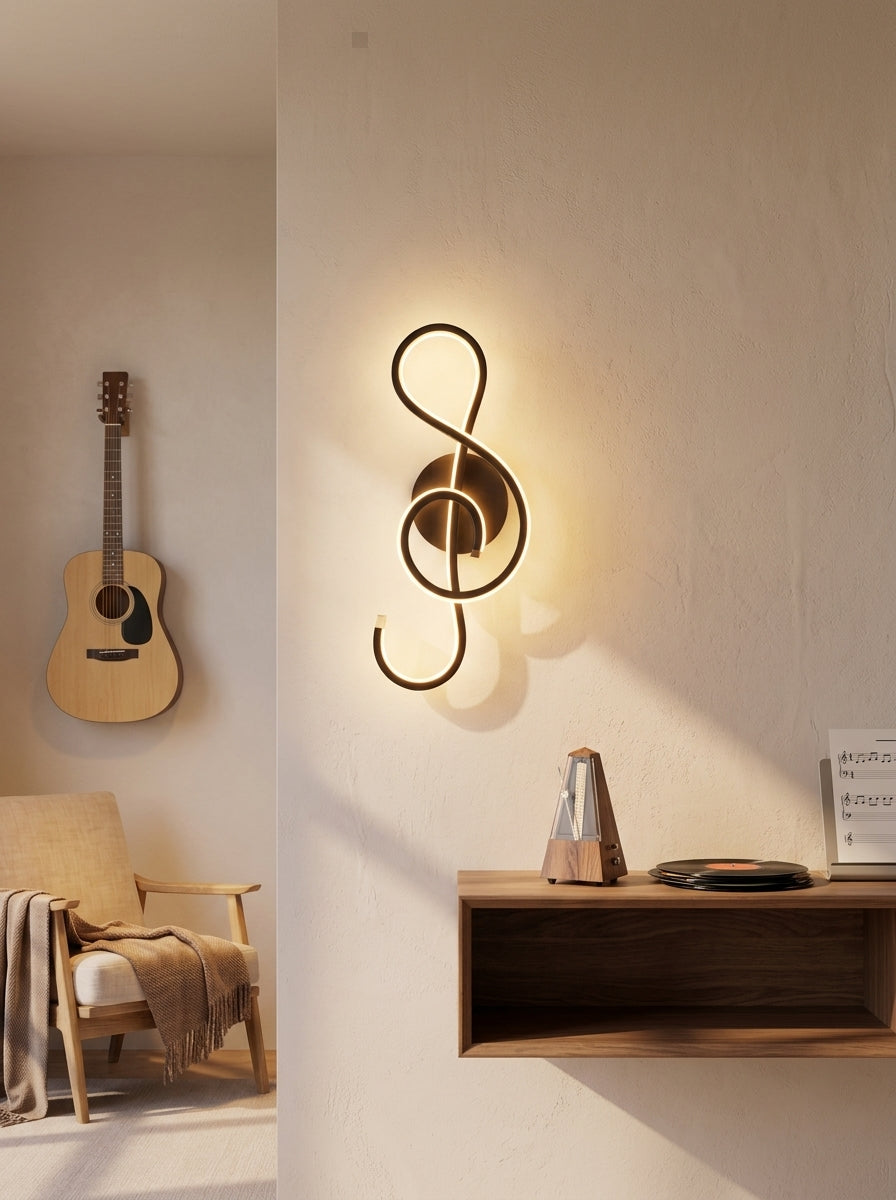 Cordless Wall Light Black | Rechargeable Nordic LED Bedside Lamp | Kazamu