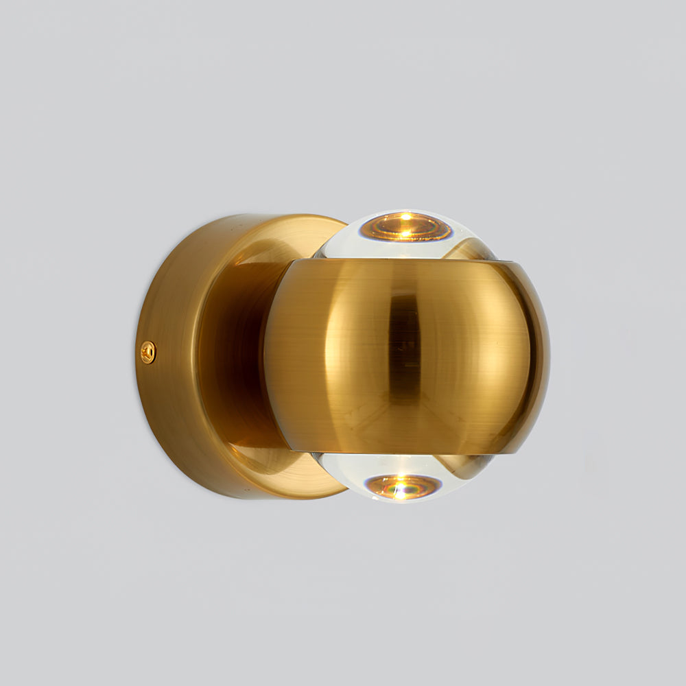 Kazamu Adjustable Warm White Wall Light – Gold / Ø 10 cm × height 13 cm / Warm light