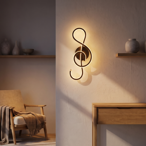 Cordless Wall Light Black | Rechargeable Nordic LED Bedside Lamp | Kazamu