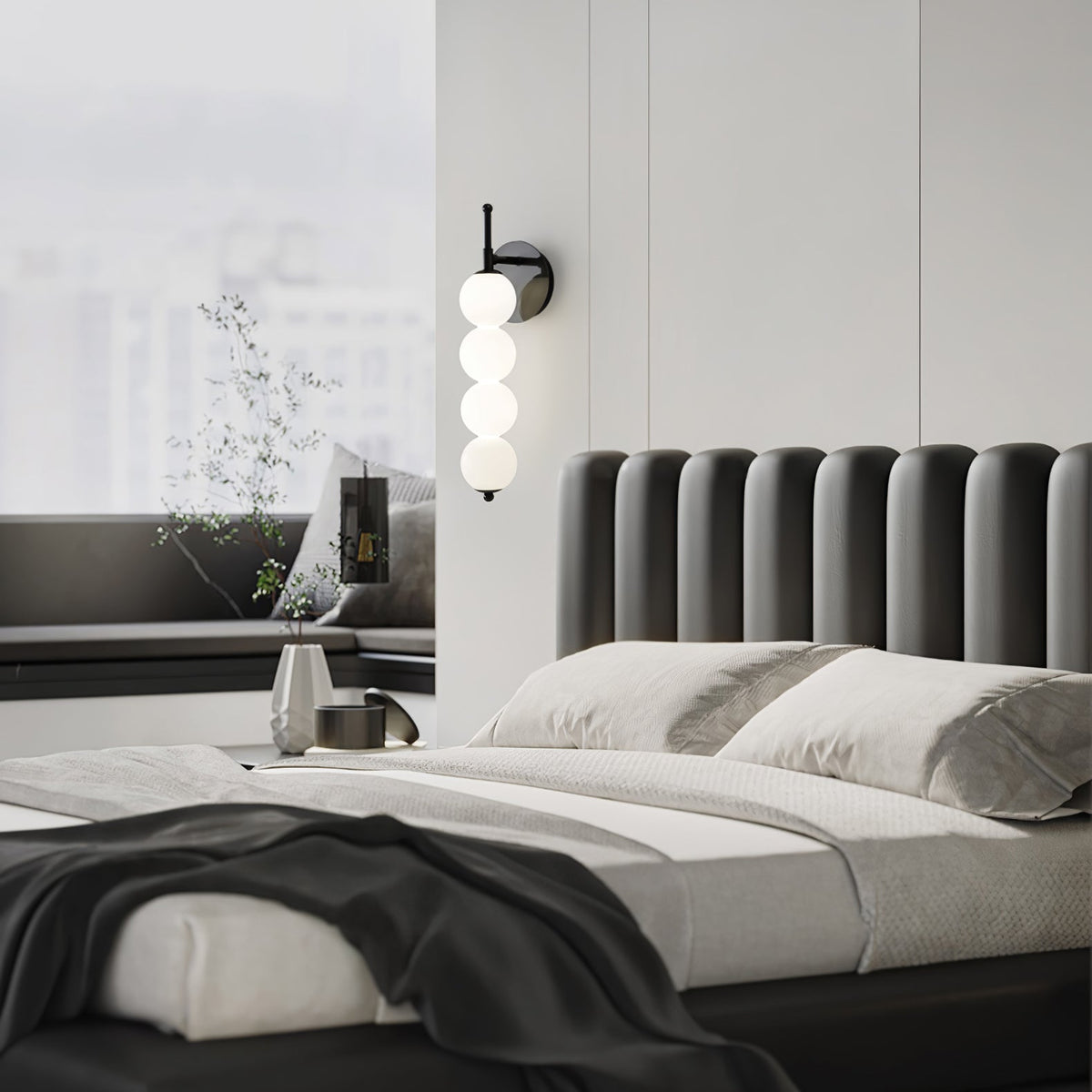 Kazamu Kazamu Multi-Arm Wall Light with White Shades – photo 4