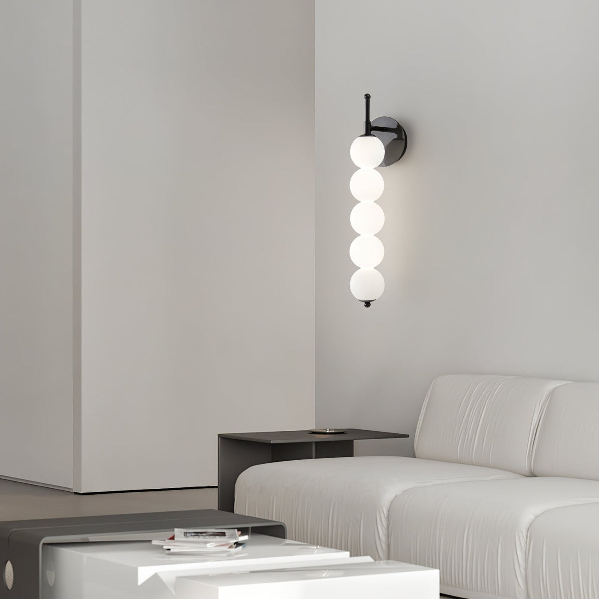 Kazamu Kazamu Multi-Arm Wall Light with White Shades – photo 5