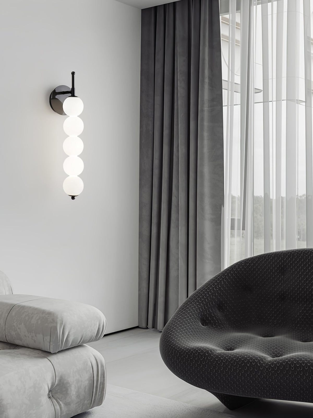 Kazamu Kazamu Multi-Arm Wall Light with White Shades – photo 6