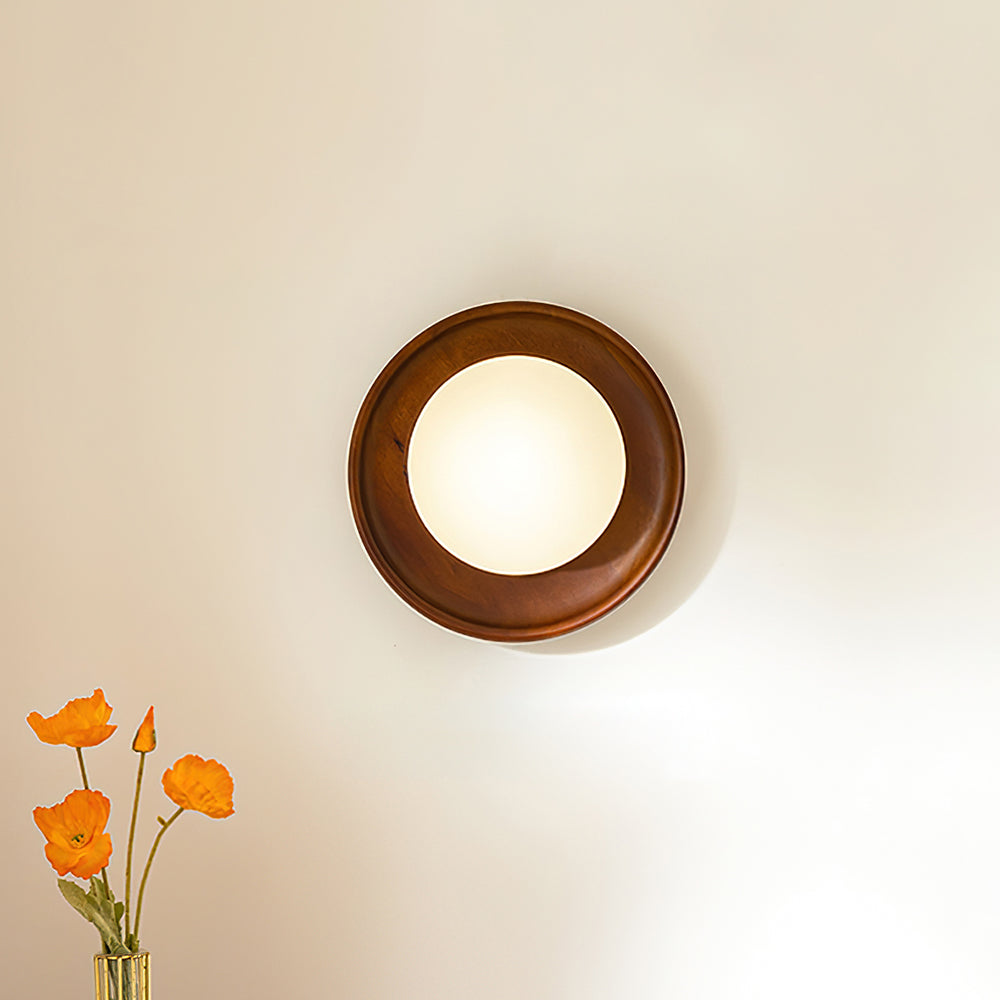 Kazamu Round Warm-Toned Wall Light – photo 4