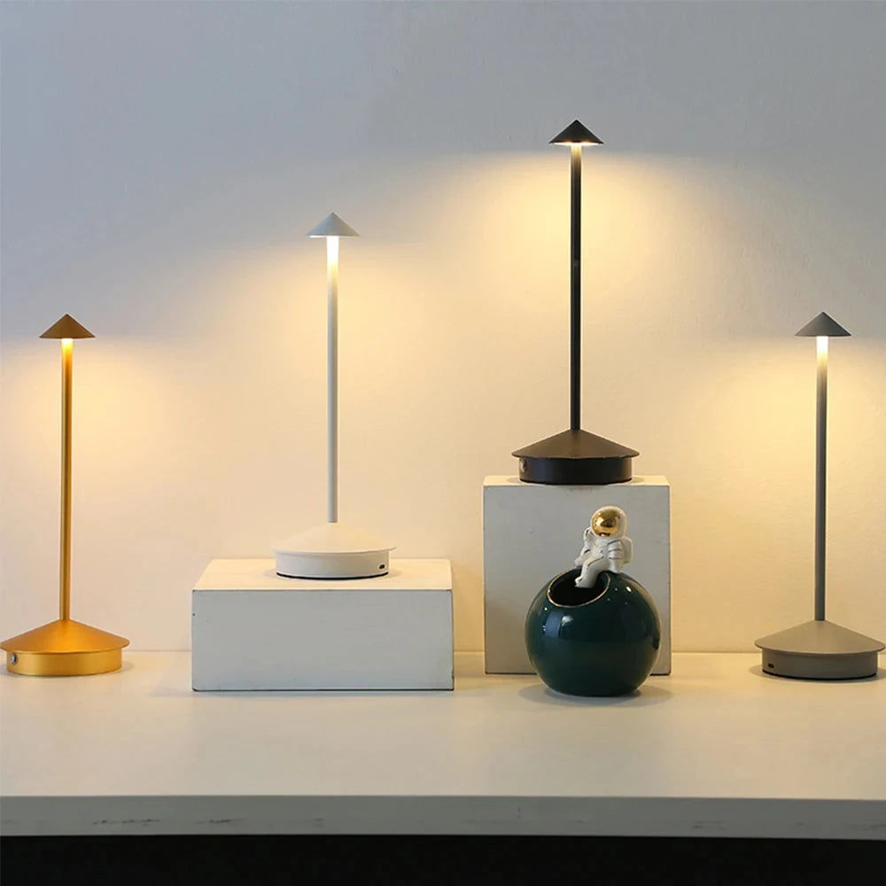 Rechargeable Table Lamp | Aluminium | Touch Dimming