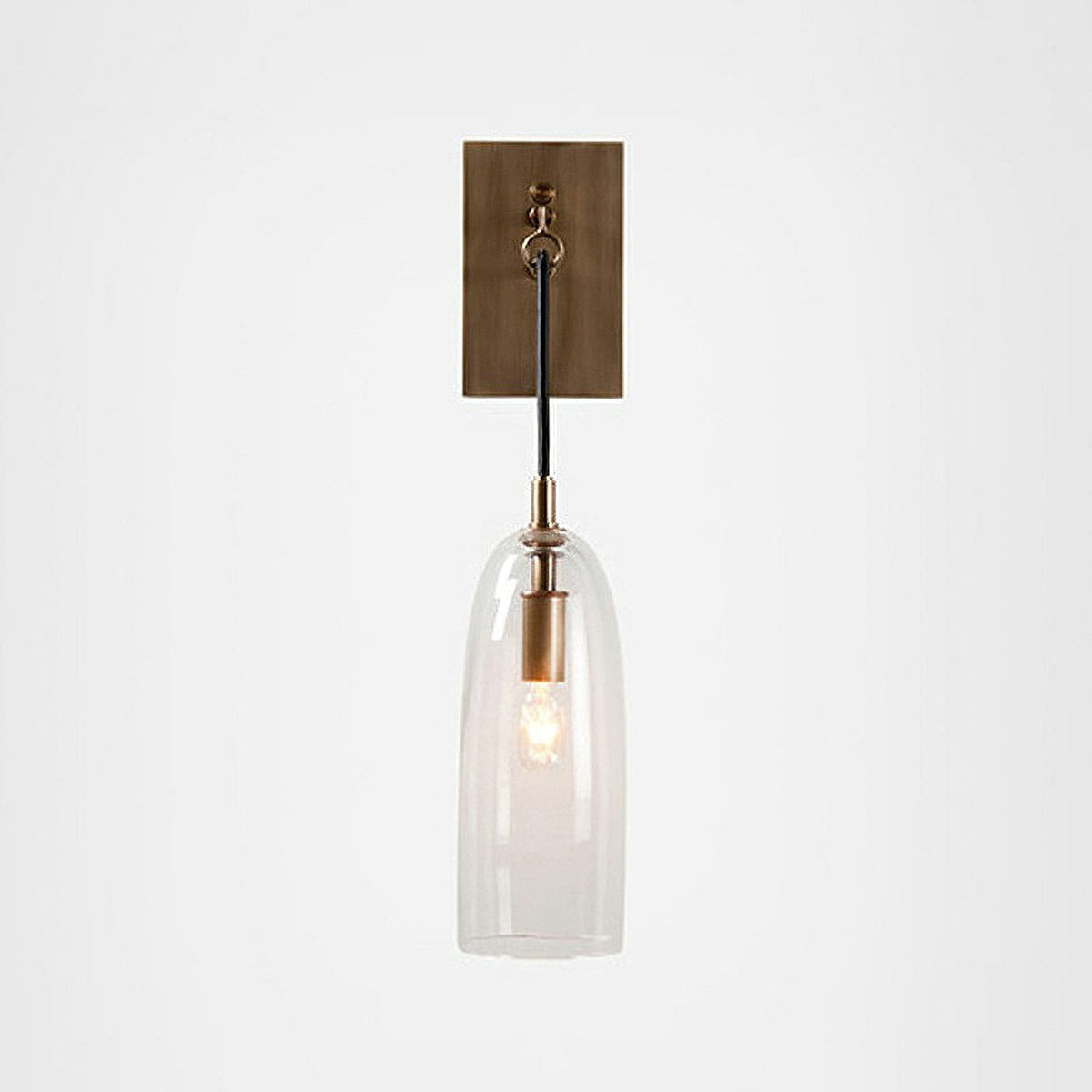 Kazamu Slim Vertical Wall Light in a Warm Gold Tone – photo 5