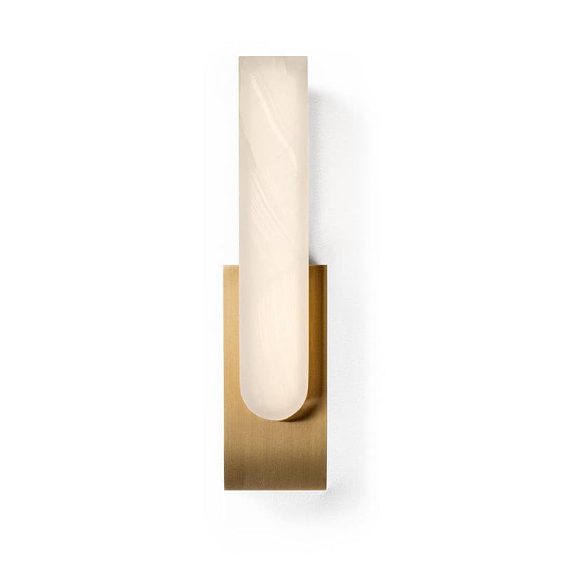 Kazamu Slim Vertical Wall Light with Warm Integrated LED – Ø 10 cm × height 50 cm / Copper plated & warm light