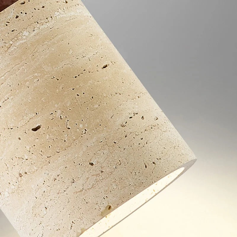 Close-up of the yellow stone texture
