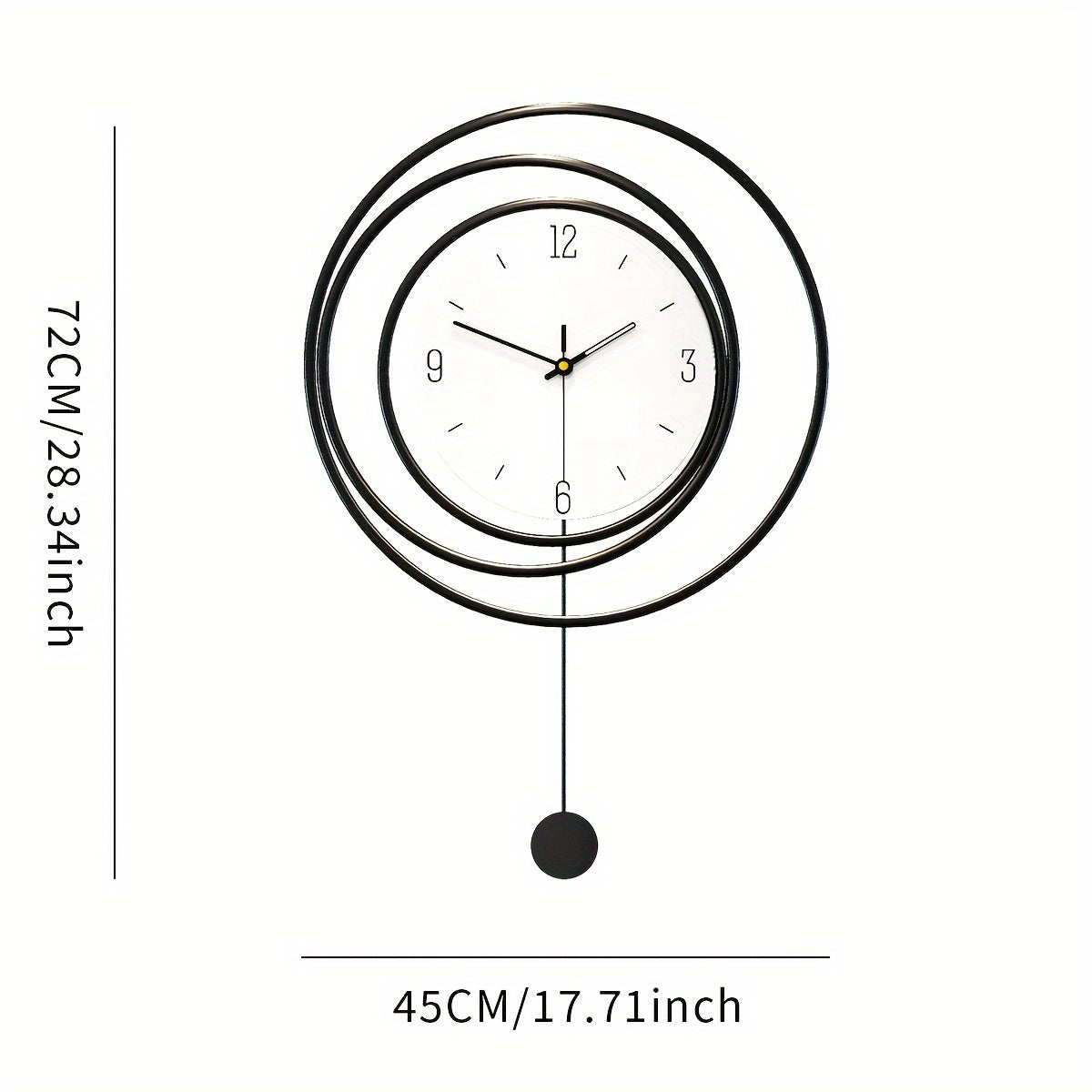 Minimal Metal Wall Clock