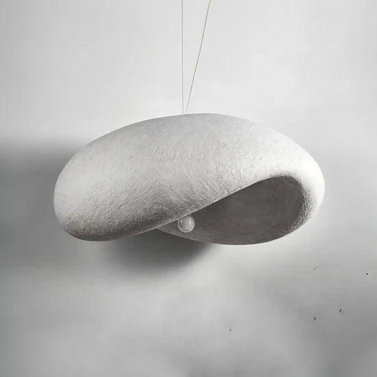 Resin Pendant Lamp Dimmable Minimalist Ceiling Light | Pebble Form