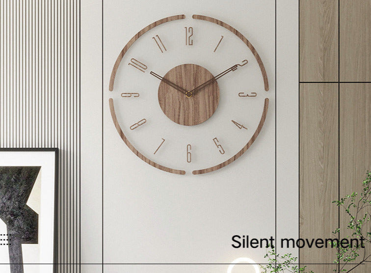 Nordic Solid Wood Wall Clock