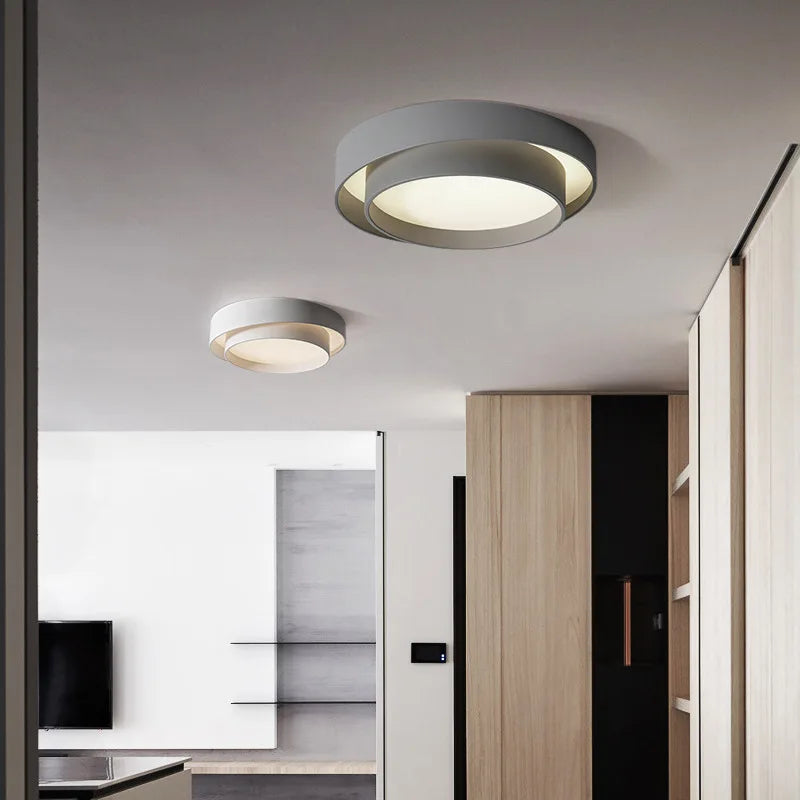Cordless Ceiling Light Nordic Rattan Decorative Lamp — Bedroom & Hallway