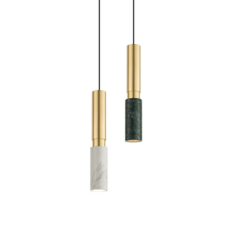 Marble Tube Pendant Light | 35 cm | Five Finishes