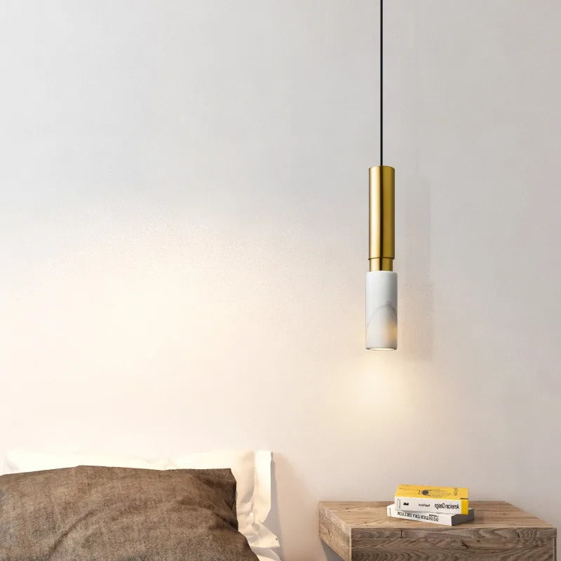 Marble Tube Pendant Light | 35 cm | Five Finishes