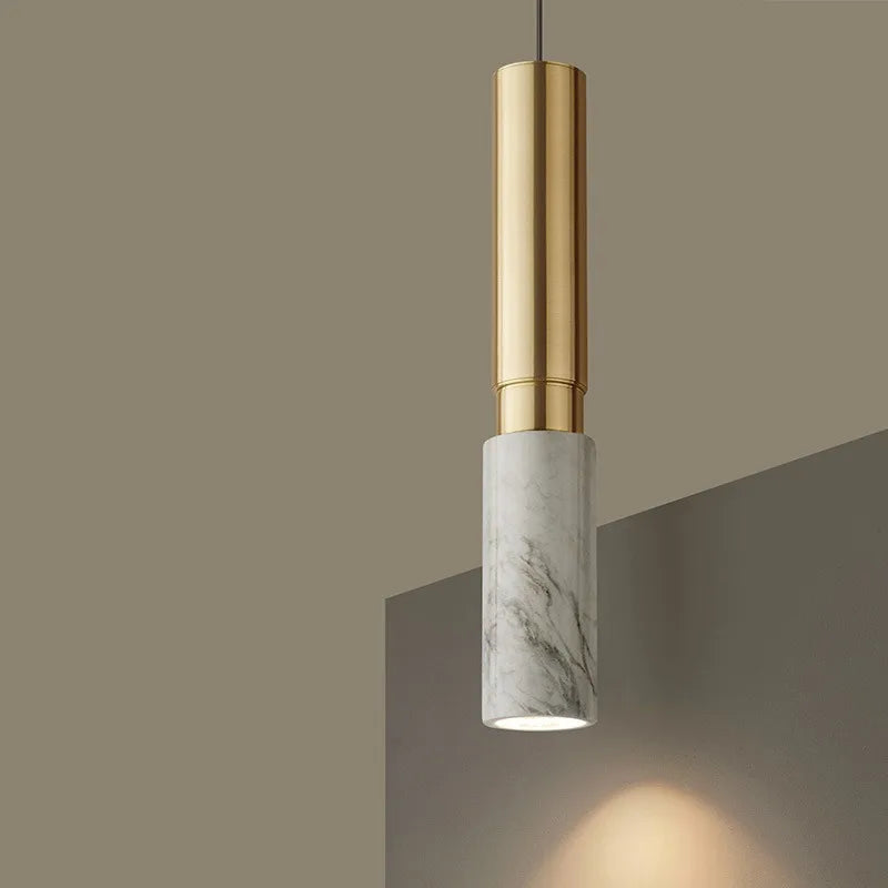 Marble Tube Pendant Light | 35 cm | Five Finishes