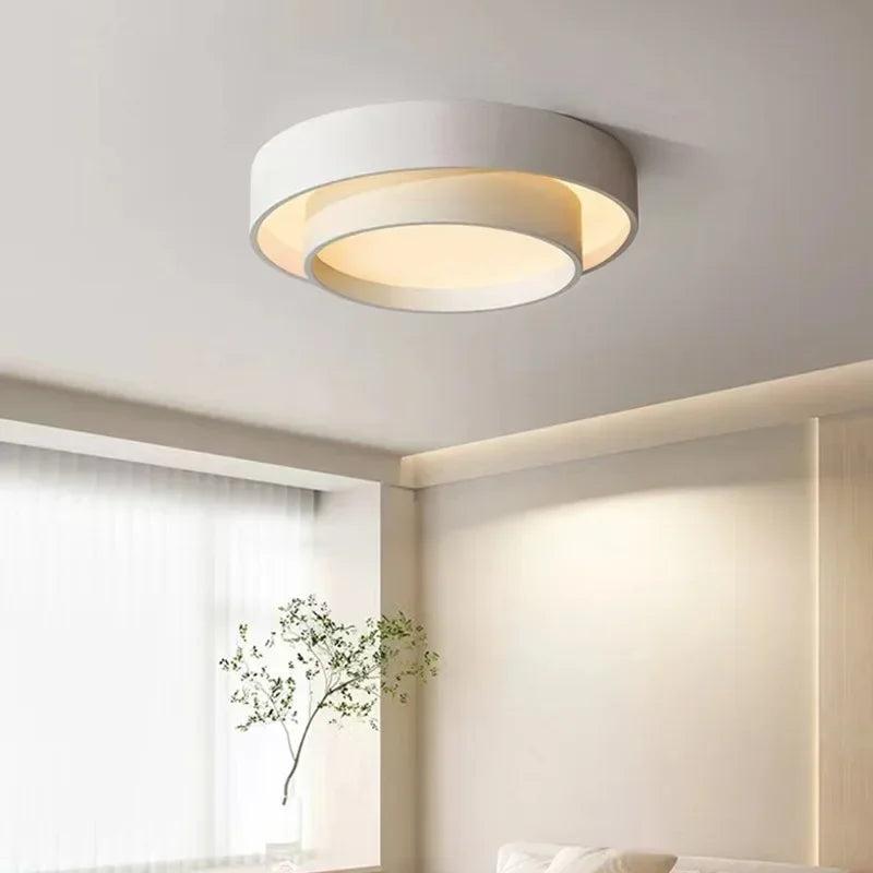 Cordless Ceiling Light Nordic Rattan Decorative Lamp — Bedroom & Hallway