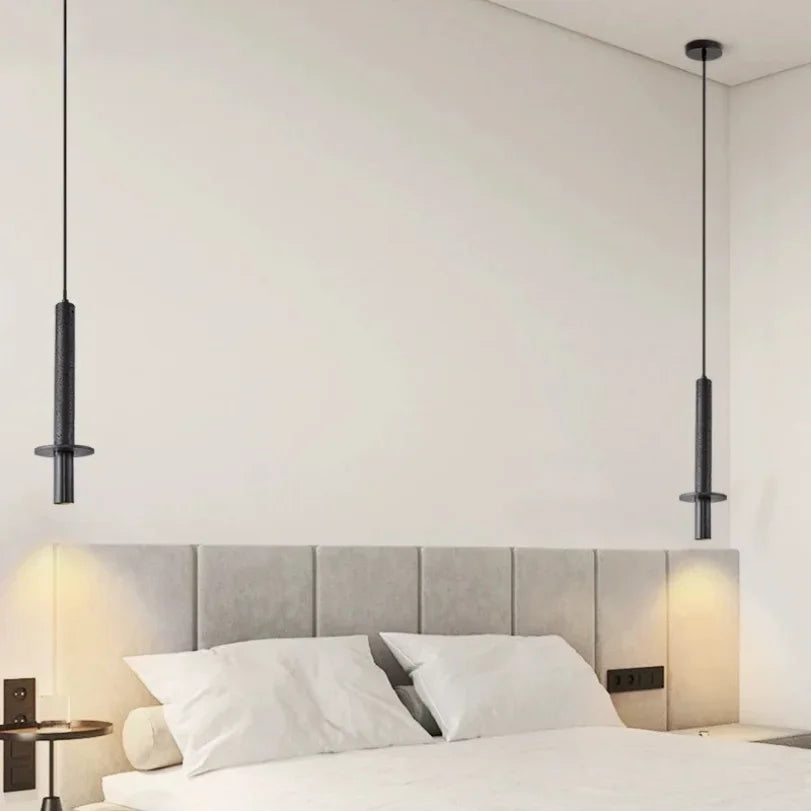 Stone Pendant Light | Adjustable Cord | Bulb Included