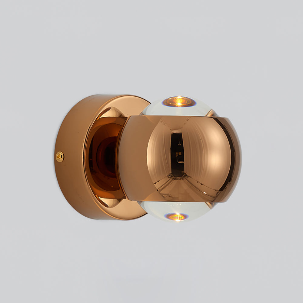 Kazamu Adjustable Warm White Wall Light – Rose gold / Ø 10 cm × height 13 cm / Warm light