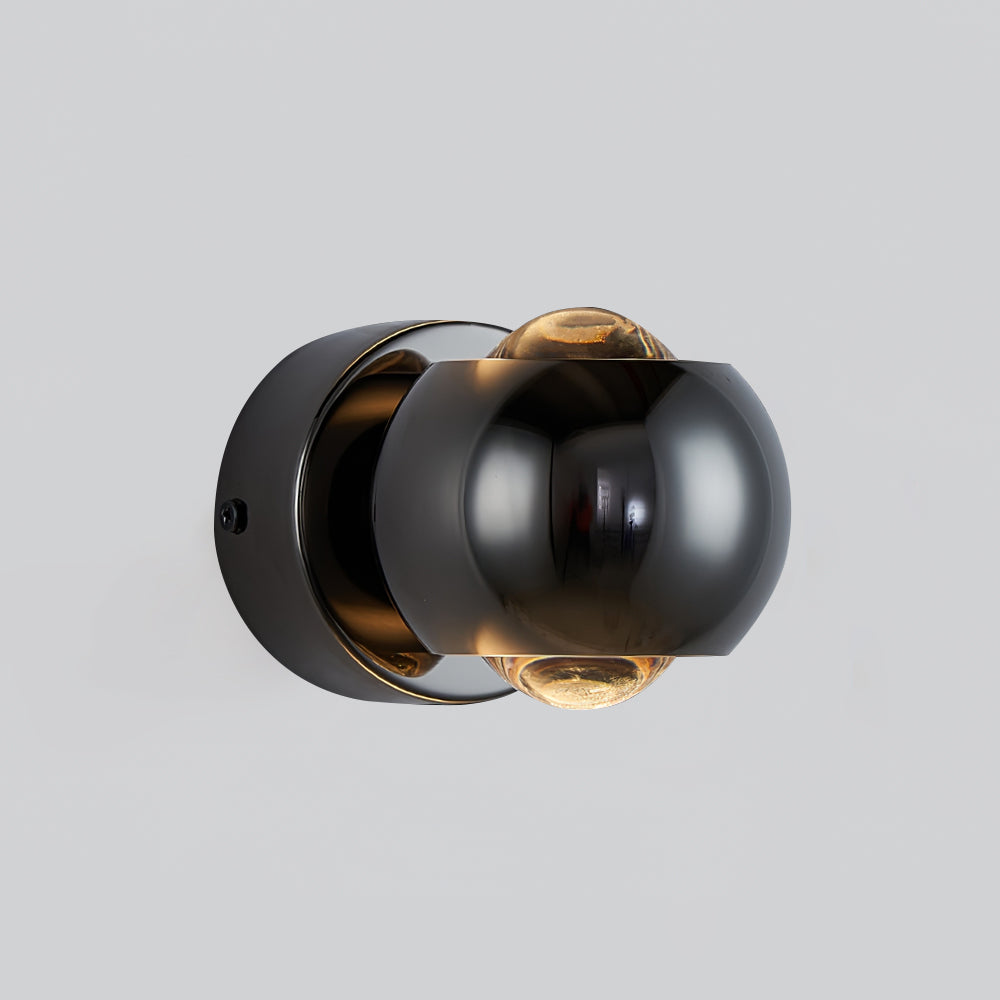 Kazamu Adjustable Warm White Wall Light – Black / Ø 10 cm × height 13 cm / Warm light