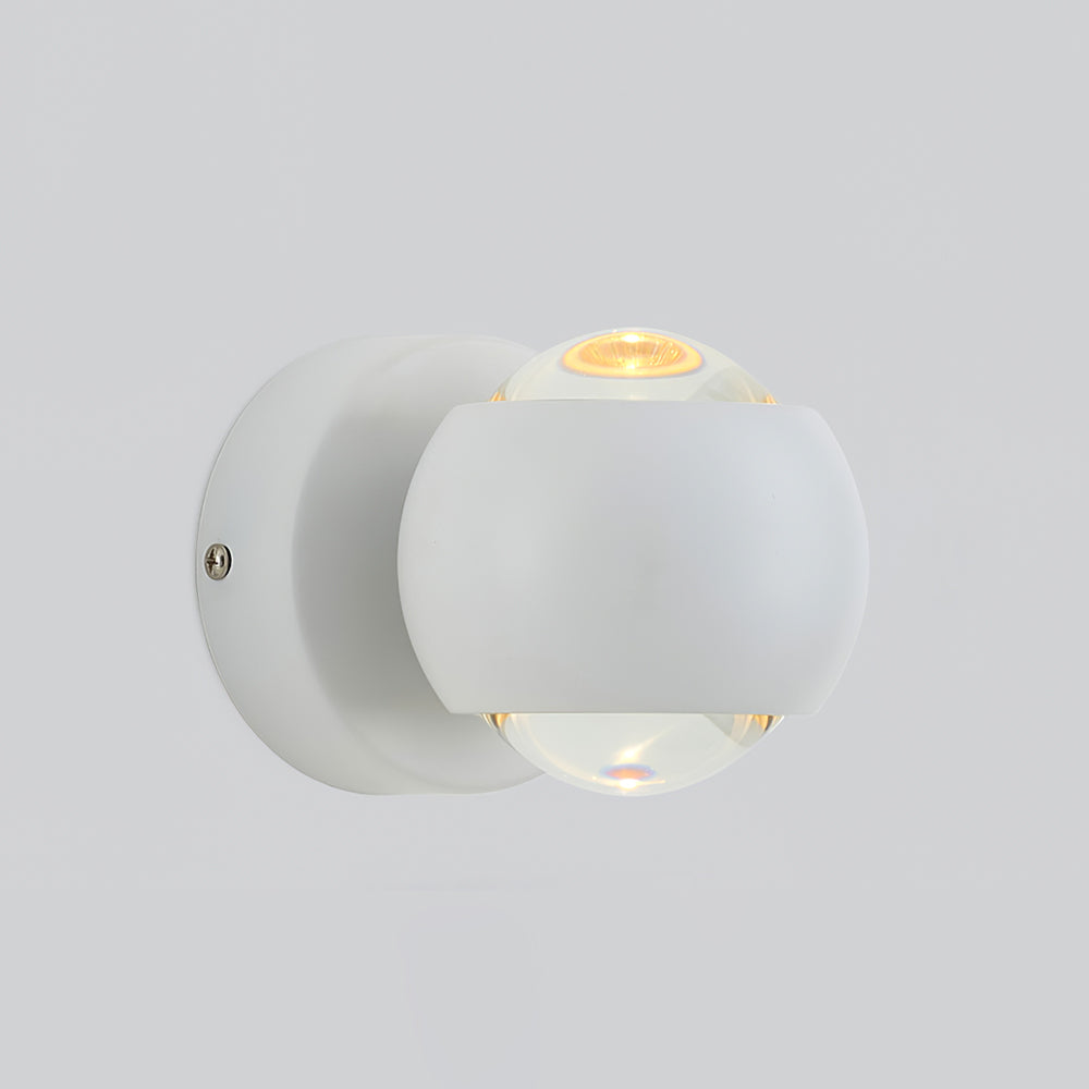 Kazamu Adjustable Warm White Wall Light – White / Ø 10 cm × height 13 cm / Warm light