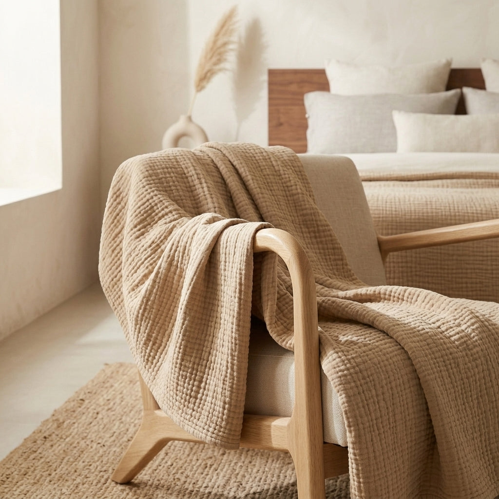 Cotton gauze blanket