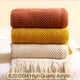 Knitted Throw with Tassels