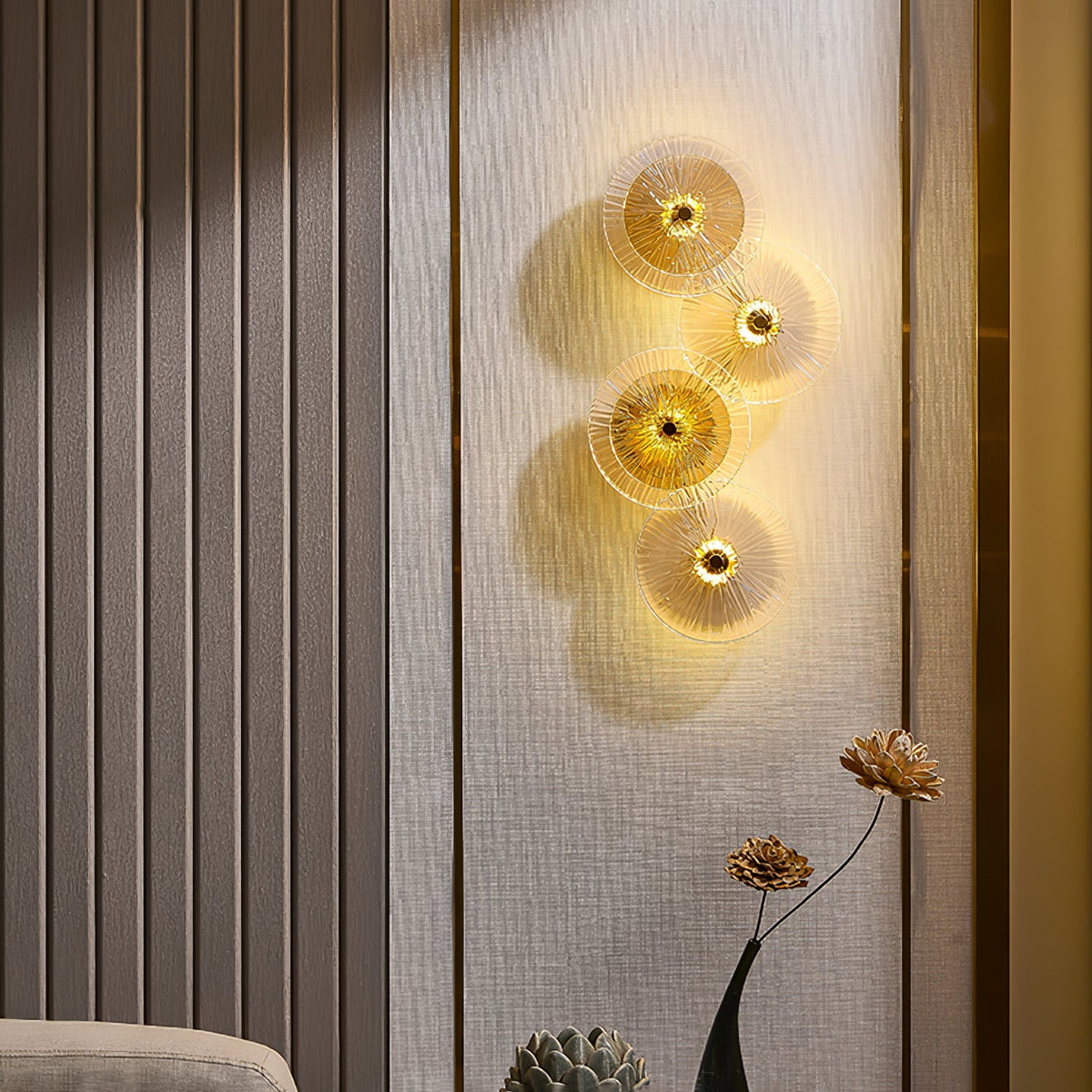 Kazamu Floral Lotus Wall Light – photo 3