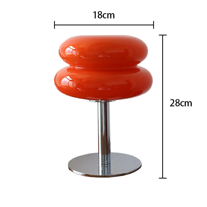 Macaron Glass Table Lamp | Coloured Shade | USB