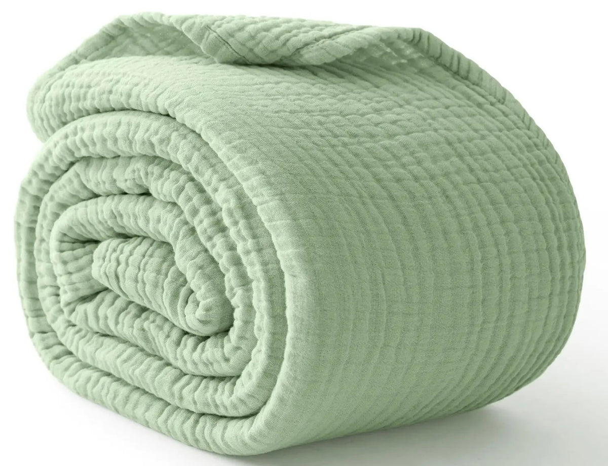 Muslin cotton gauze blanket