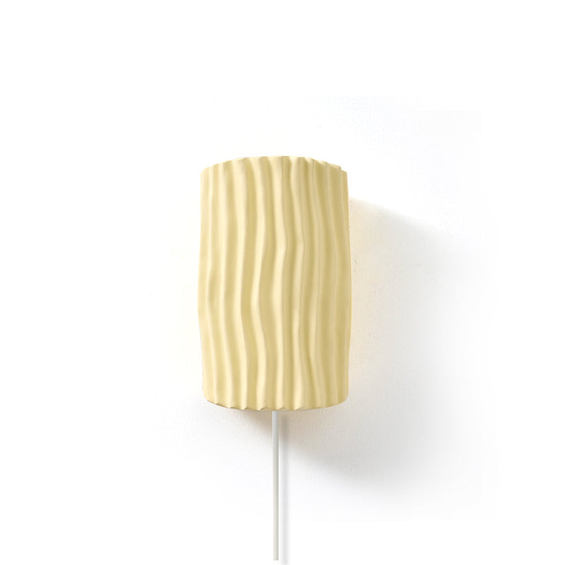 Kazamu Pleated Shade Wall Light in Warm Beige