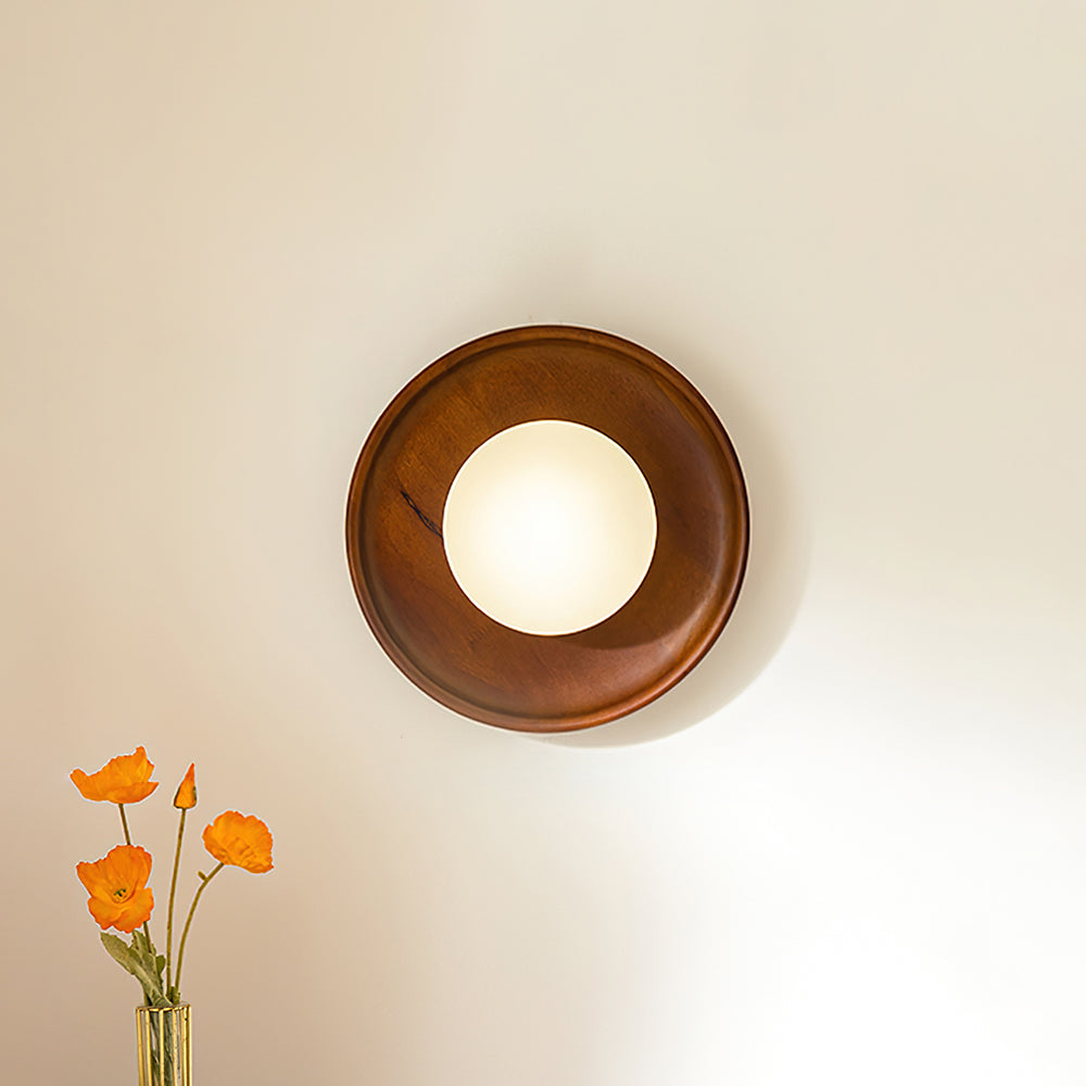 Kazamu Round Warm-Toned Wall Light – photo 3