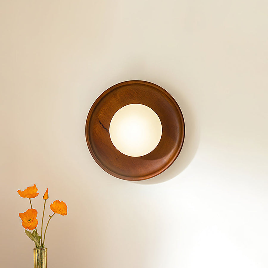 Kazamu Round Warm-Toned Wall Light – photo 3