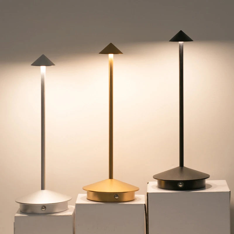 Rechargeable Table Lamp | Aluminium | Touch Dimming