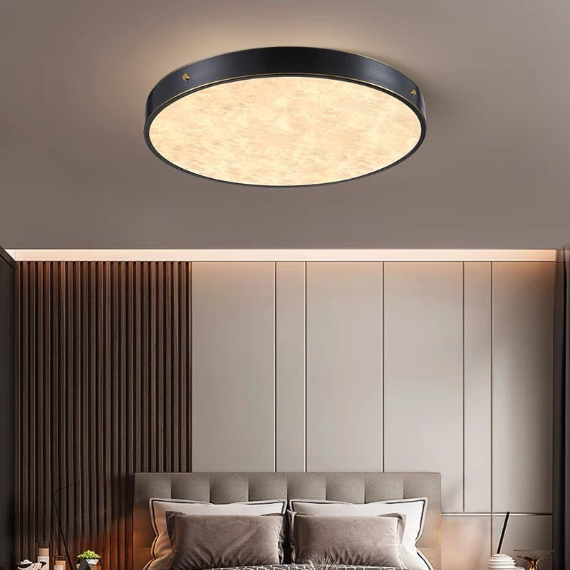 Marble & Copper Ceiling Light | Round