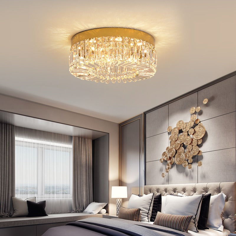 Crystal Ceiling Light | Gold