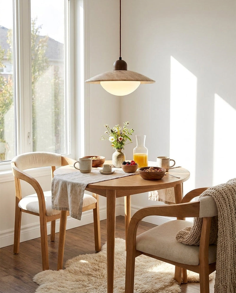 Kazamu Sculptural Pendant Light with Warm Tonal Contrast – photo 2