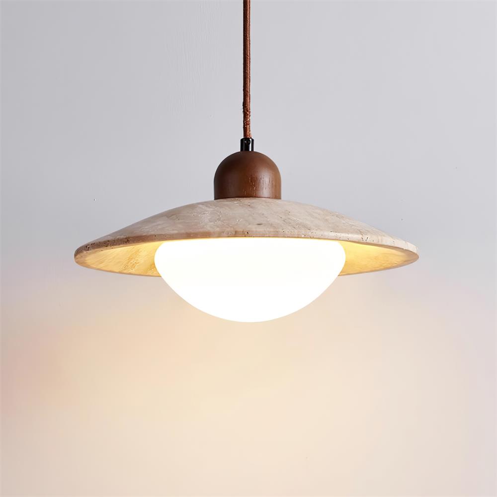Kazamu Sculptural Pendant Light with Warm Tonal Contrast – photo 6
