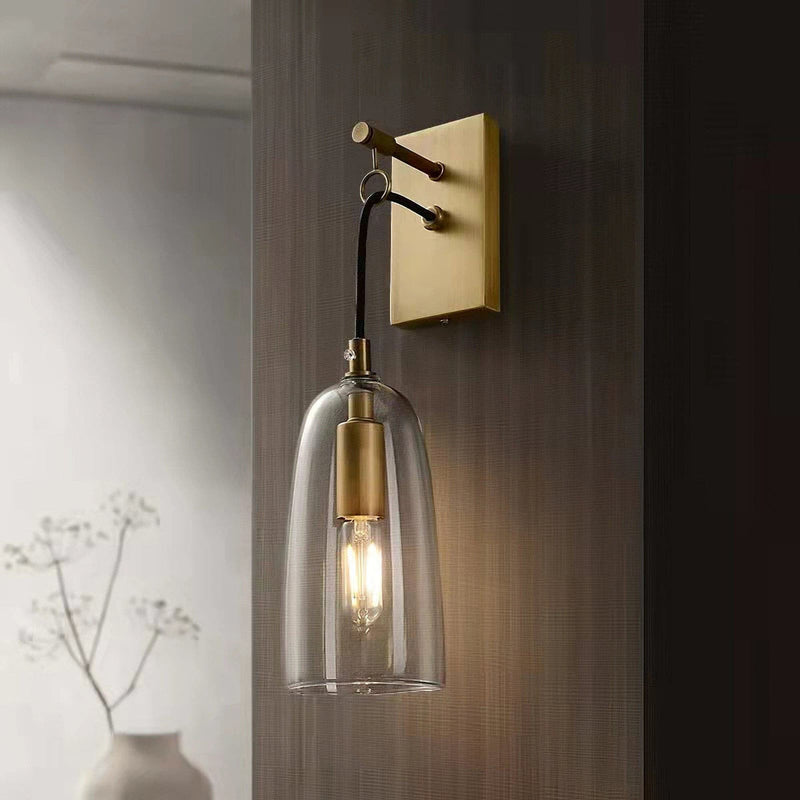 Kazamu Slim Vertical Wall Light in a Warm Gold Tone – photo 2