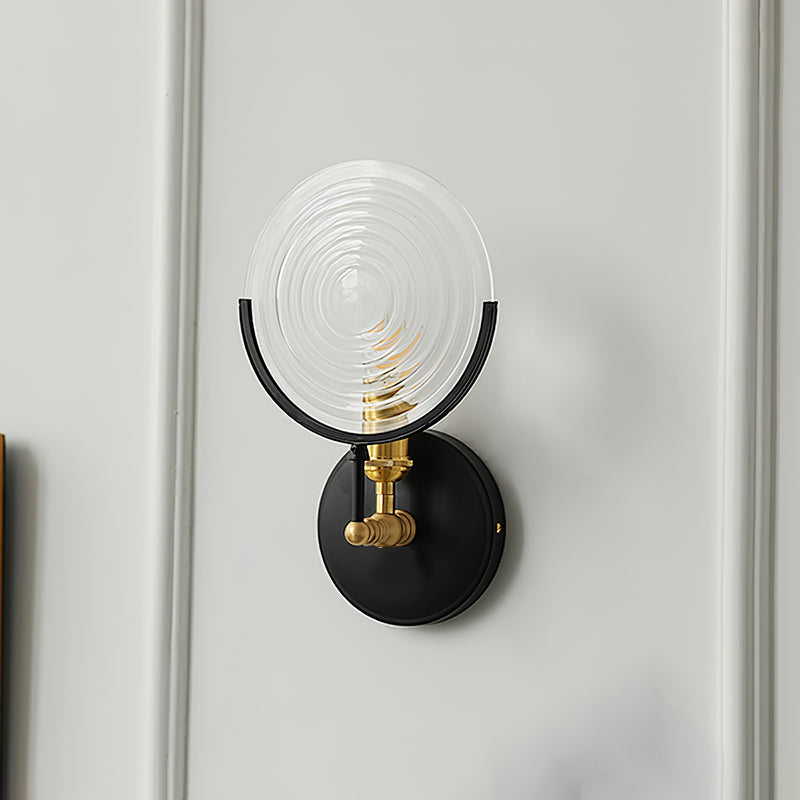 Kazamu Vintage-Inspired Arc Wall Light in Black and Gold – photo 6